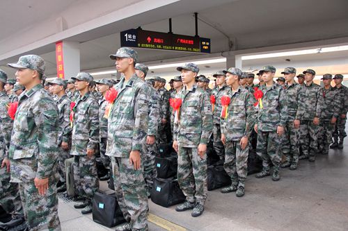 广东省新兵入伍欢送仪式