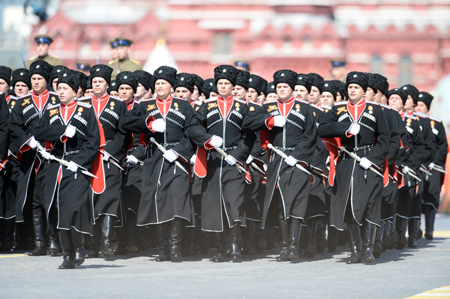 滚图红场大阅兵现场画面