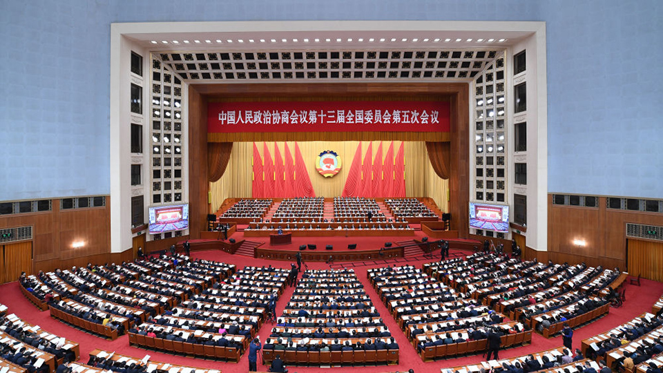 全国政协十三届五次会议举行第二次全体会议 汪洋出席 12名委员作大会发言
