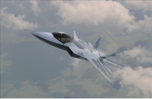 An artist's impression of South Korea's next-generation KF-X fighter jet. (Yonhap file photo)