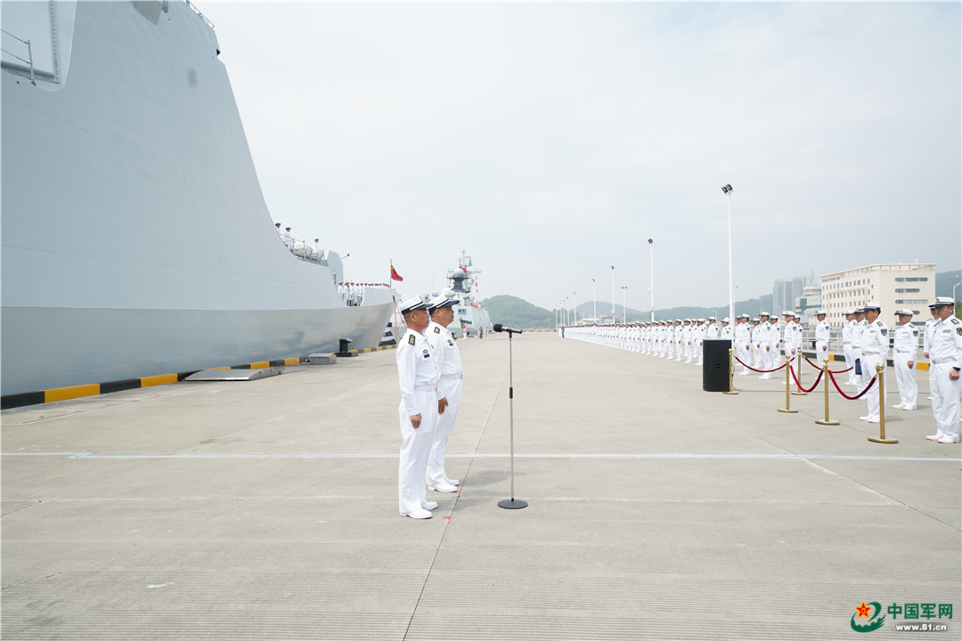 通讯员王宗洋 刘冬冬 赵海洋)今天上午,海军第38批护航编队从浙江舟山