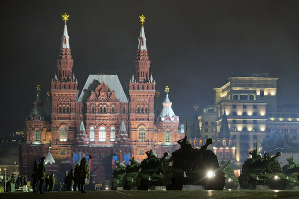 莫斯科红场举行阅兵式总彩排