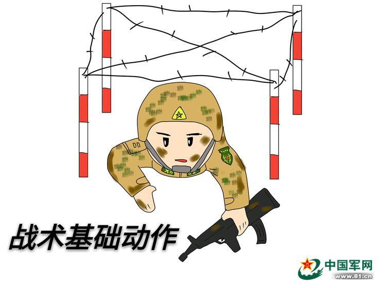 中国军人卡通简笔画