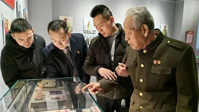 新疆昌吉回族自治州举办抗美援朝老兵肖像展