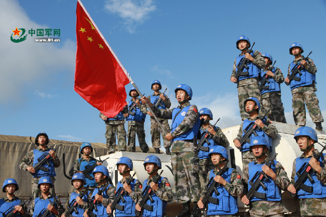 中国维和战士的"国旗情结"