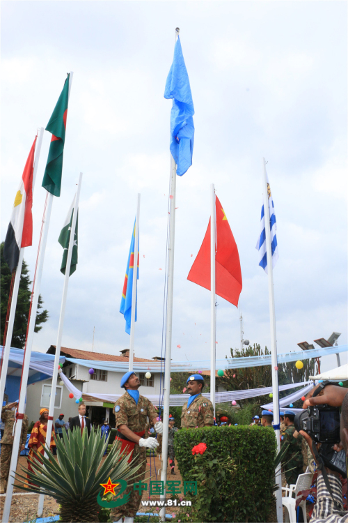 中国赴刚果金维和部队参加国际维和人员日纪念活动