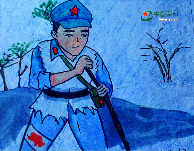 "十送红军"……为了更好纪念长征的伟大胜利,西安通信学院的学员手绘