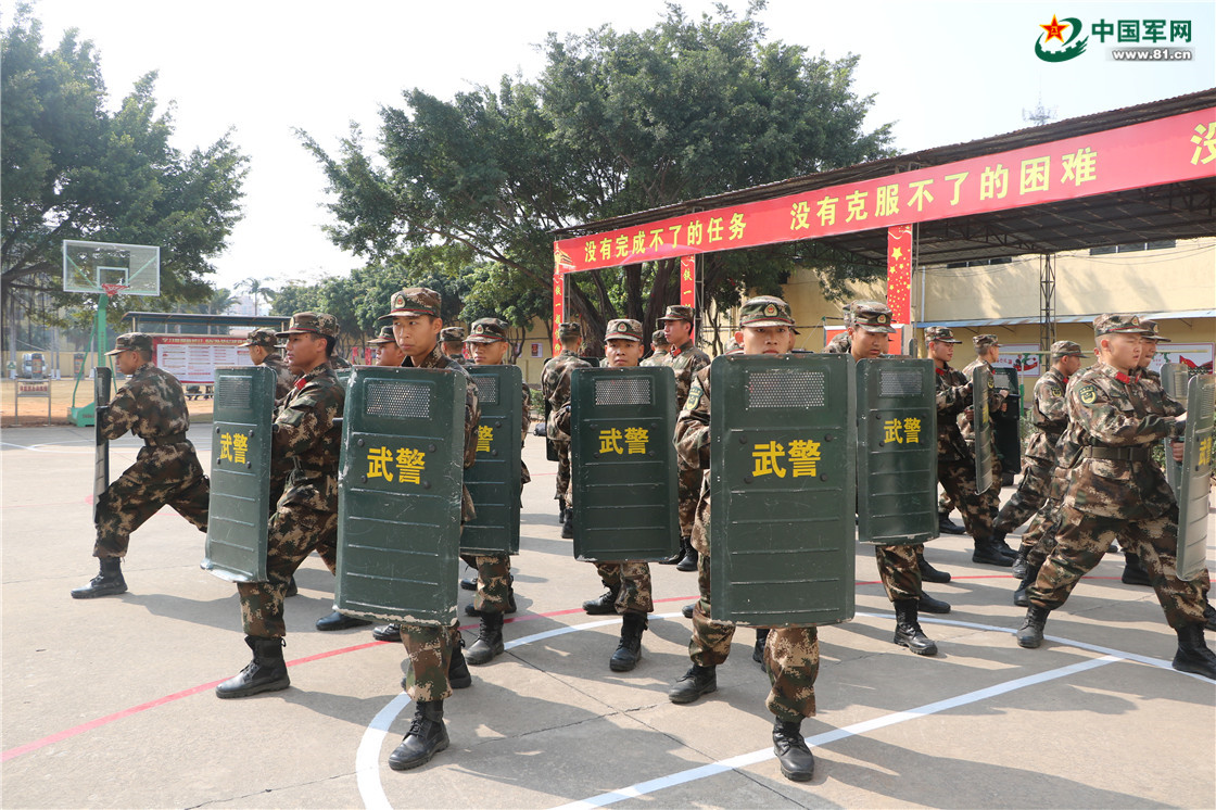 高清|直击武警莆田支队新兵岗前培训考核现场