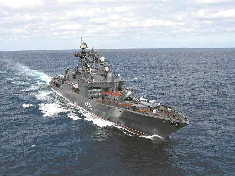 俄罗斯无畏ii级驱逐舰.资料图片