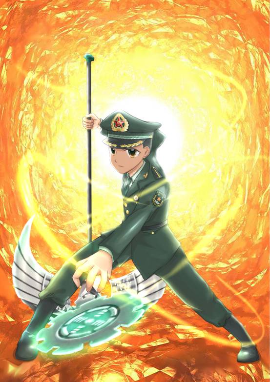 二次元幻彩军漫|三军将士用"霹雳旋风"为你点赞 - 中国军网