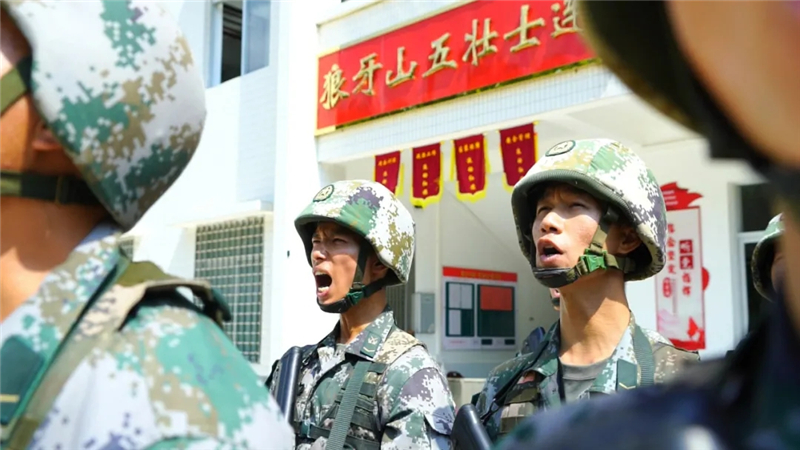 焦点图在第74集团军某旅 "狼牙山五壮士连" 有一片"金牌林" 一棵棵挂